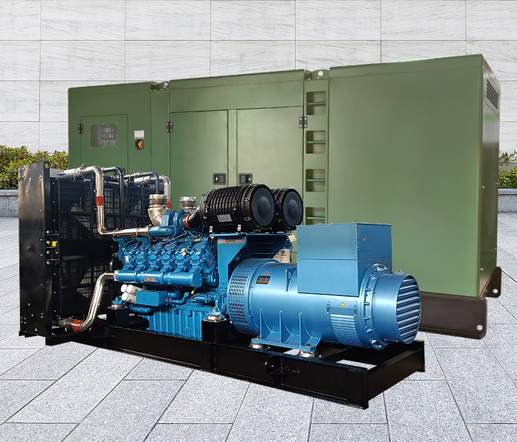 潍柴低噪音柴油发电机组900KW无刷四保护ATS全新