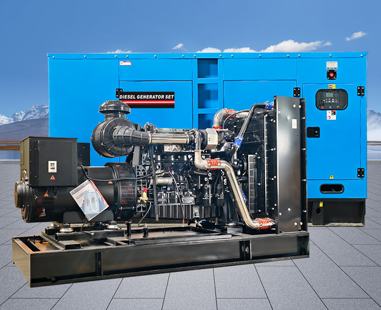 300KW上柴股份静音式发电站，高防腐喷涂设计，户外恶劣环境即装即用