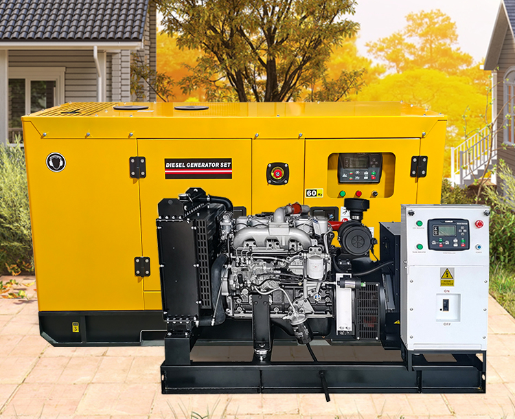 云内20KW25KVA柴油发电机组，4缸水冷设计，物业应急电源及住宅小区优选